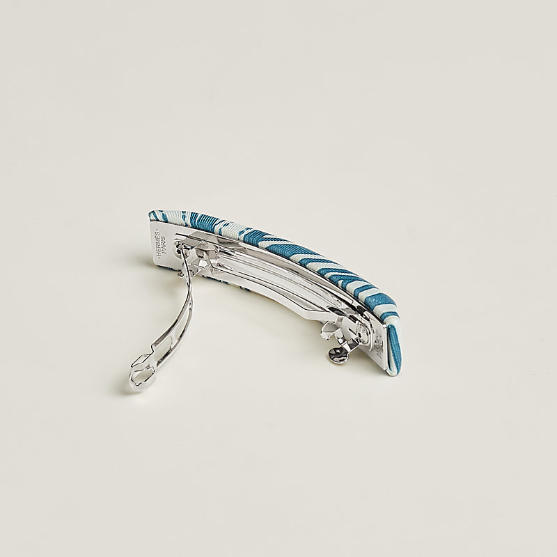 エルメス シルク メタル エクリプスPM ヘアクリップ Sangles en Zigzag Bandana
